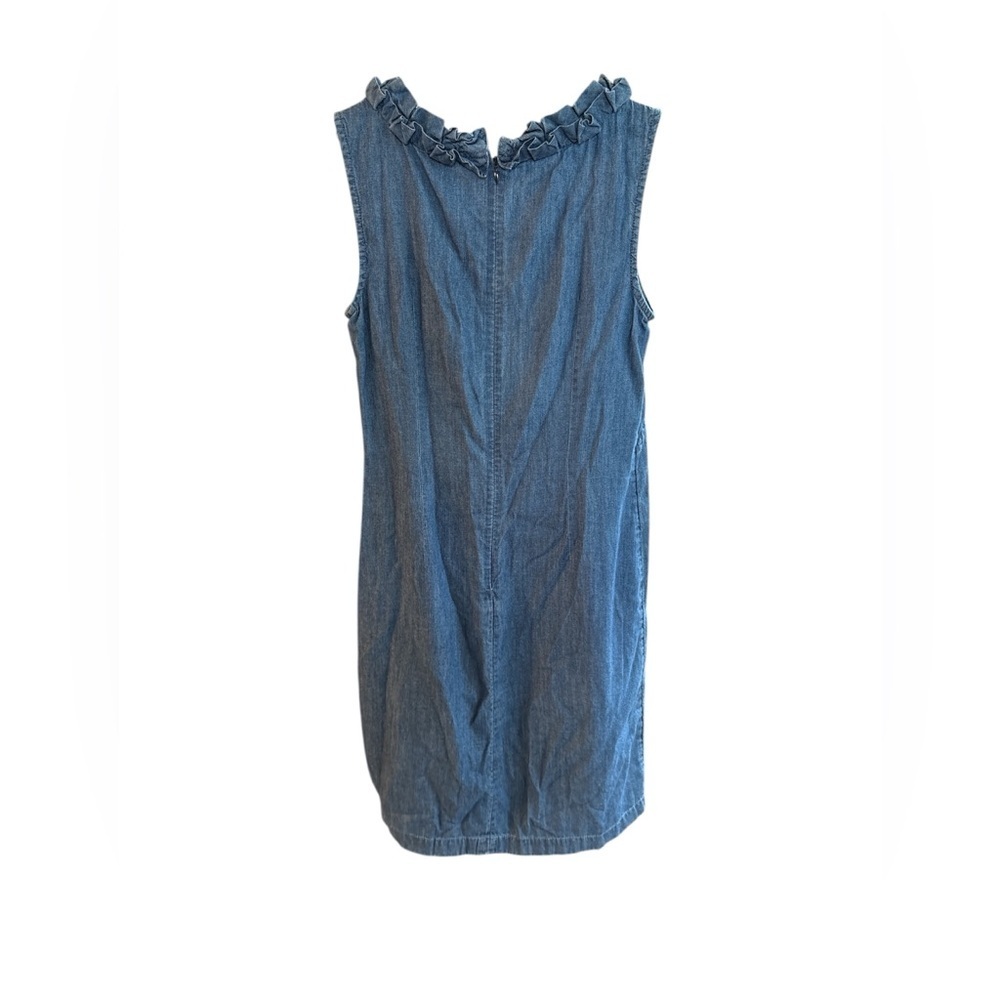 Talbots CLOSET CLEANOUT Denim style Mini dress Size 4 - Picture 2 of 5